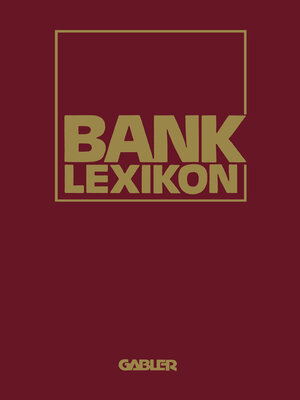 cover image of Bank-Lexikon
